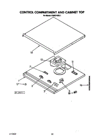 Control Compartment And Cabinet Top parts for Kitchenaid Wall Oven CMO2743BL1 from AppliancePartsPros.com