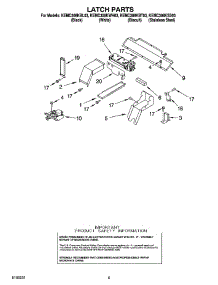 04 - Latch Parts parts for Kitchenaid Oven KEMC308KWH03 from AppliancePartsPros.com
