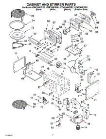 06 - Cabinet And Stirrer Parts parts for Kitchenaid Oven KEMC308KBL02 from AppliancePartsPros.com