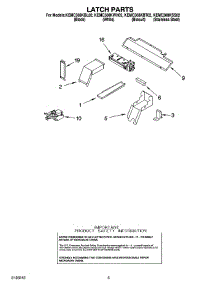 04 - Latch Parts parts for Kitchenaid Oven KEMC308KBT02 from AppliancePartsPros.com