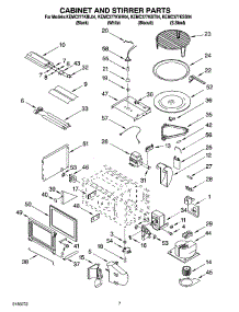 06 - Cabinet And Stirrer Parts parts for Kitchenaid Oven KEMC377KBL04 from AppliancePartsPros.com