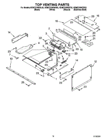 08 - Top Venting Parts parts for Kitchenaid Oven KEMC378KSS03 from AppliancePartsPros.com