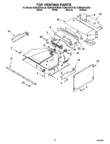 08 - Top Venting Parts parts for Kitchenaid Oven KEMC307KBL04 from AppliancePartsPros.com