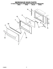 09 - Microwave Door Parts, Optional Parts (Not Included) parts for Kitchenaid Oven KEMC307KBL04 from AppliancePartsPros.com