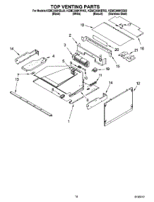 08 - Top Venting Parts parts for Kitchenaid Oven KEMC308KWH02 from AppliancePartsPros.com