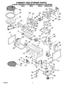06 - Cabinet And Stirrer Parts parts for Kitchenaid Oven KEMC308KBL03 from AppliancePartsPros.com