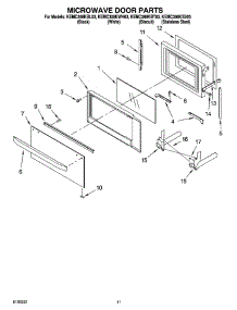 09 - Microwave Door Parts, Optional Parts parts for Kitchenaid Oven KEMC308KBL03 from AppliancePartsPros.com