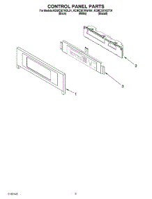 03 - Control Panel Parts parts for Kitchenaid Oven KEMC307KBL01 from AppliancePartsPros.com