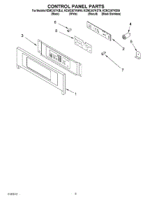 02 - Control Panel parts for Kitchenaid Oven KEMC307KBL0 from AppliancePartsPros.com