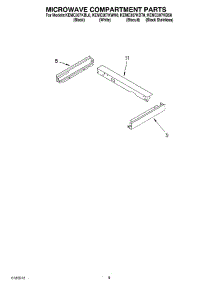 07 - Microwave Compartment parts for Kitchenaid Oven KEMC307KBT0 from AppliancePartsPros.com