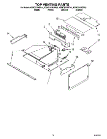 08 - Top Venting Parts parts for Kitchenaid Oven KEMC307KBL02 from AppliancePartsPros.com