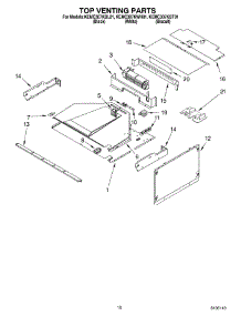 08 - Top Venting Parts parts for Kitchenaid Oven KEMC307KBT01 from AppliancePartsPros.com