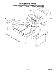 08 - Top Venting parts for Kitchenaid Oven KEMC377KBL0 from AppliancePartsPros.com