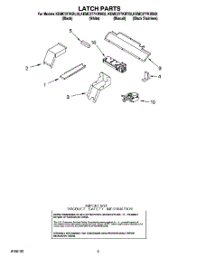 04 - Latch Parts parts for Kitchenaid Oven KEMC377KBS02 from AppliancePartsPros.com
