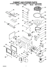 06 - Cabinet And Stirrer Parts parts for Kitchenaid Oven KEMC377KBS02 from AppliancePartsPros.com