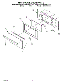 09 - Microwave Door Parts, Miscellaneous Parts parts for Kitchenaid Oven KEMC377KBS02 from AppliancePartsPros.com