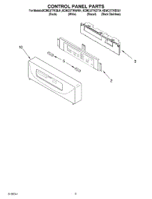 02 - Control Panel Parts parts for Kitchenaid Oven KEMC377KBT01 from AppliancePartsPros.com