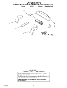 04 - Latch Parts parts for Kitchenaid Oven KEMC377KWH01 from AppliancePartsPros.com