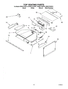 08 - Top Venting Parts parts for Kitchenaid Oven KEMC377KWH01 from AppliancePartsPros.com