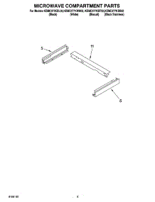07 - Microwave Compartment Parts parts for Kitchenaid Oven KEMC377KBL02 from AppliancePartsPros.com
