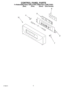 02 - Control Panel parts for Kitchenaid Oven KEMC377KBS0 from AppliancePartsPros.com
