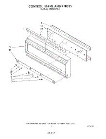 03 - Control Frame And Knobs parts for Kitchenaid Oven KEMS376TBL3 from AppliancePartsPros.com