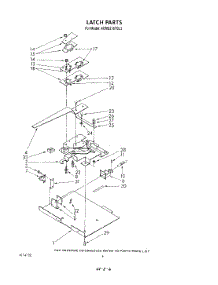 06 - Latch parts for Kitchenaid Oven KEMS376TBL3 from AppliancePartsPros.com
