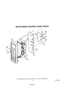 13 - Microwave Control Panel parts for Kitchenaid Oven KEMS376TBL3 from AppliancePartsPros.com