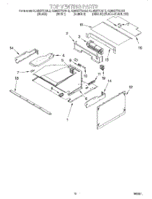 08 - Top Venting parts for Kitchenaid Oven KEMS377DBL6 from AppliancePartsPros.com