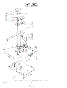 06 - Latch parts for Kitchenaid Oven KEMS376TBL1 from AppliancePartsPros.com