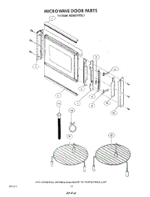 09 - Microwave Door parts for Kitchenaid Oven KEMS376TBL1 from AppliancePartsPros.com