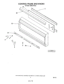03 - Control Frame And Knobs parts for Kitchenaid Oven KEMS376TBL0 from AppliancePartsPros.com