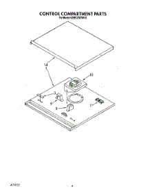 04 - Control Compartment parts for Kitchenaid Oven KEMS376TWH2 from AppliancePartsPros.com