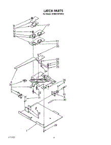 06 - Latch parts for Kitchenaid Oven KEMS376TWH2 from AppliancePartsPros.com
