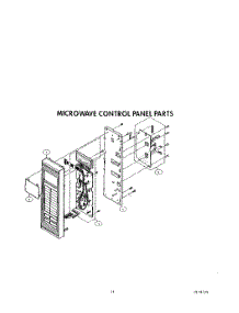10 - Microwave Control Panel parts for Kitchenaid Oven KEMS376TWH2 from AppliancePartsPros.com