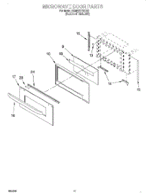 09 - Microwave Door, Optional parts for Kitchenaid Oven KEMS377DBS2 from AppliancePartsPros.com