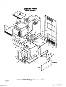 08 - Cabinet parts for Kitchenaid Oven KEMS376SBL0 from AppliancePartsPros.com