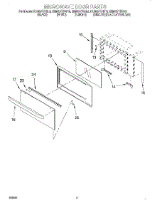 09 - Microwave Door, Optional parts for Kitchenaid Oven KEMS377DWH6 from AppliancePartsPros.com