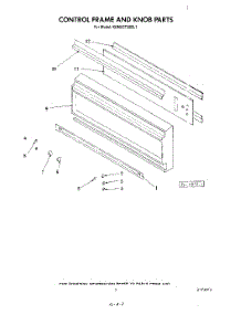 03 - Control Frame And Knob parts for Kitchenaid Oven KEMS375SBL1 from AppliancePartsPros.com