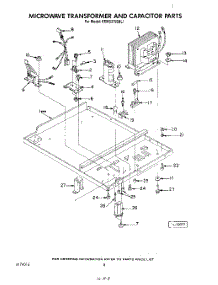 06 - Microwave Transformer And Capacitor parts for Kitchenaid Oven KEMS375SBL1 from AppliancePartsPros.com