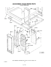 08 - Microwave Touch Panel parts for Kitchenaid Oven KEMS375SBL1 from AppliancePartsPros.com