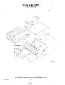 10 - Oven Liner parts for Kitchenaid Oven KEMS375SBL1 from AppliancePartsPros.com