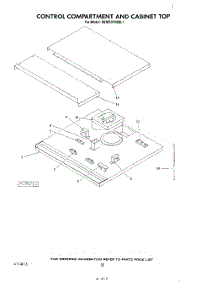 12 - Control Compartment And Cabinet Top parts for Kitchenaid Oven KEMS375SBL1 from AppliancePartsPros.com