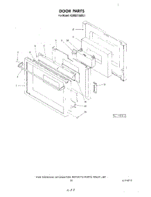 13 - Door , Lit / Optional parts for Kitchenaid Oven KEMS375SBL1 from AppliancePartsPros.com