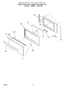 09 - Microwave Door, Optional parts for Kitchenaid Oven KEMS377DWH4 from AppliancePartsPros.com