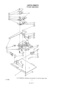 06 - Latch parts for Kitchenaid Oven KEMS376TBL2 from AppliancePartsPros.com