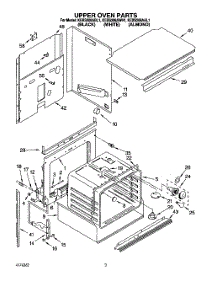 03 - Upper Oven parts for Kitchenaid Oven KEBS208AWH1 from AppliancePartsPros.com