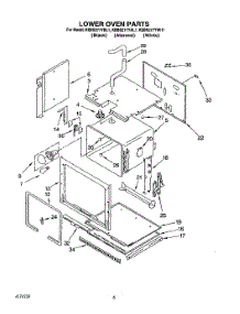 05 - Lower Oven parts for Kitchenaid Oven KEBS277YBL1 from AppliancePartsPros.com
