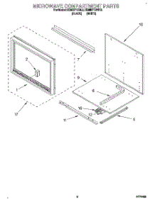 06 - Microwave Compartment parts for Kitchenaid Oven KEMI371BBL2 from AppliancePartsPros.com
