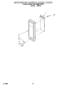 11 - Microwave Control Panel parts for Kitchenaid Oven KEMI371BBL2 from AppliancePartsPros.com